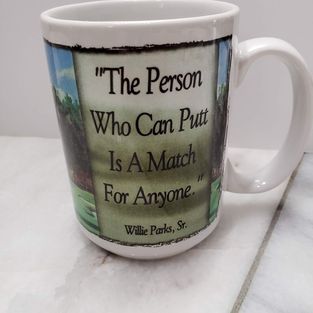 Golf Themed Decorative Ceramic Coffee Hot cocoa Mug with Quote 12 oz